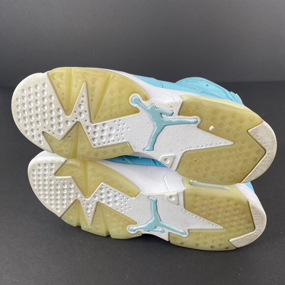 Air Jordan 6 Retro Pantone GG Still Blue Sneakers Size 5.5Y/Womens 7 - Picture 9 of 10